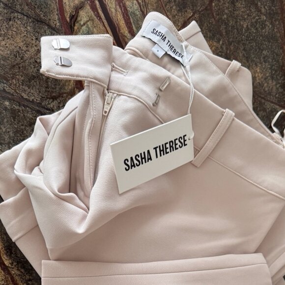 Sasha Therese - Alina Tailored Pants Nude (S) - Picture 4 of 4